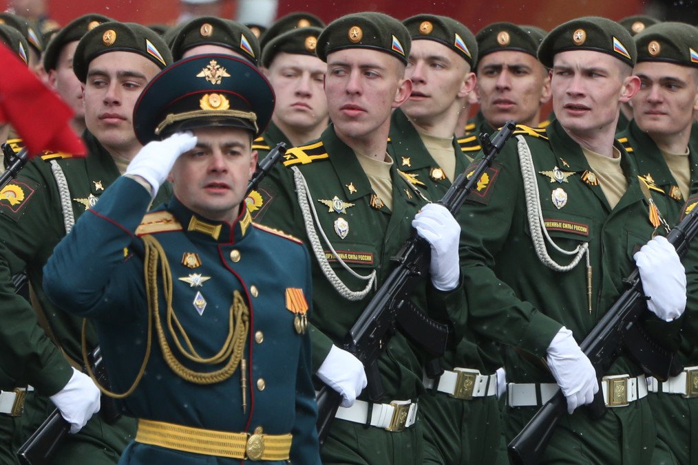 Russian military students march during the Victory Day parade at Red Square, May 9, 2024, in Moscow, Russia. Illustrative image. (Photo: Getty Images)