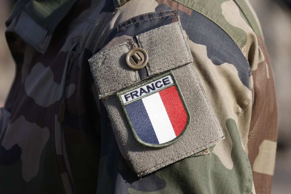The badge of a soldier of the Lynx NATO mission at the Rukla base on September 29, 2020. (Source: Getty Images) The badge of a soldier of the Lynx NATO mission at the Rukla base on September 29, 2020. (Source: Getty Images)