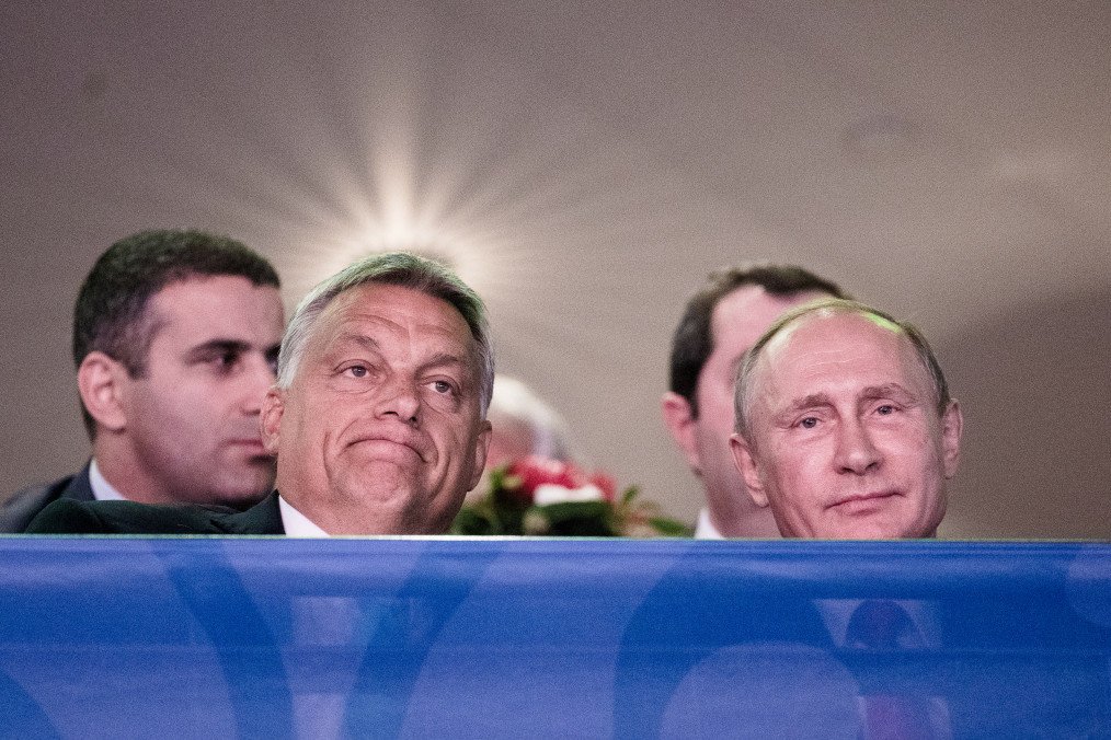 Vladimir Putin, Russia’s leader, and Viktor Orban, Hungary’s Prime Minister, sit during the judo world championships in Budapest, Hungary, on August 28, 2017. (Source: Getty Images) Vladimir Putin, Russia’s leader, and Viktor Orban, Hungary’s Prime Minister, sit during the judo world championships in Budapest, Hungary, on August 28, 2017. (Source: Getty Images)