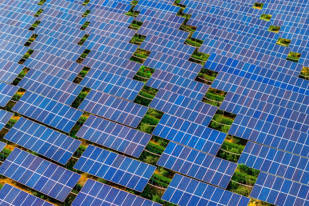 Solar panels in Shaoxing, Zhejiang Province of China. (Source: Getty Images)