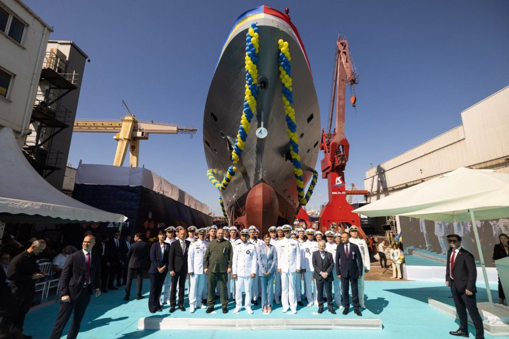 Ukraine's Second Ada-Class Corvette Launches in Istanbul