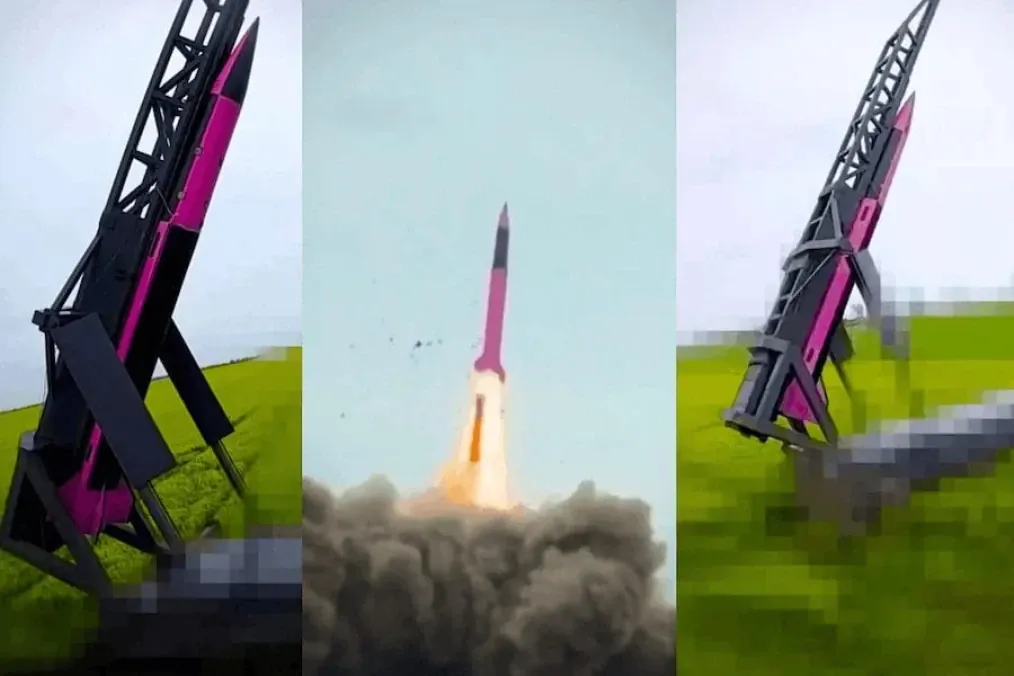 FP-7.x Freyja interceptor during a test launch. (Source: Social media) FP-7.x Freyja interceptor during a test launch. (Source: Social media)