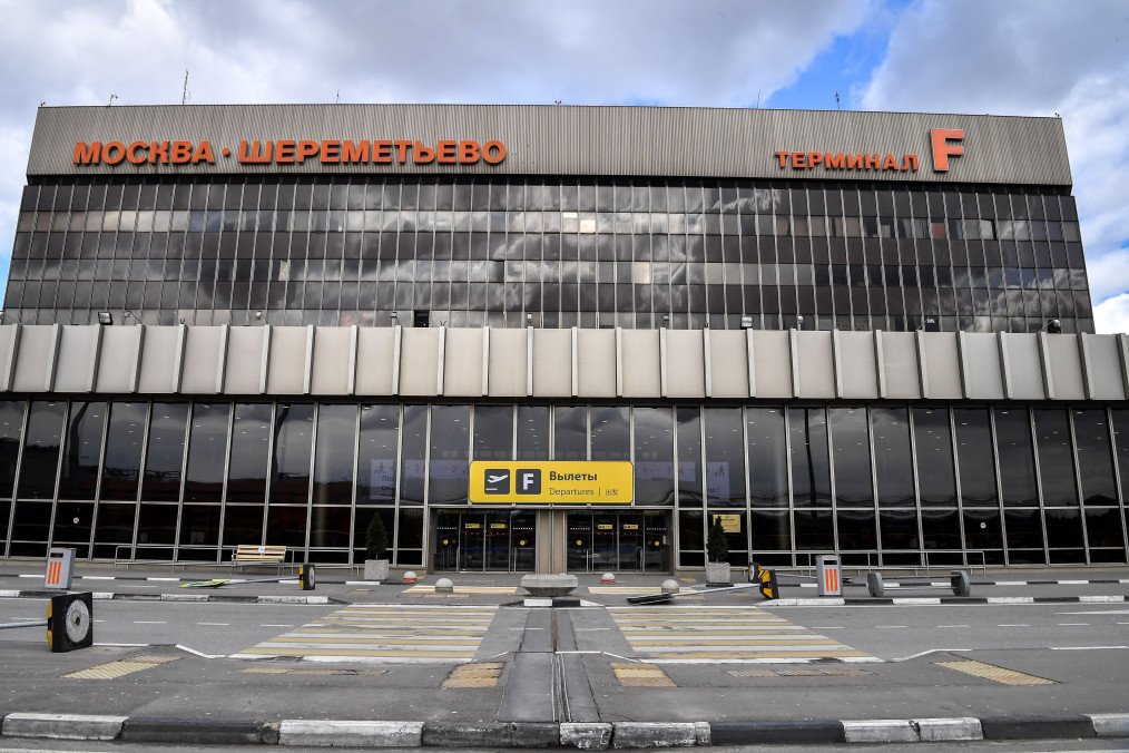 A view of Terminal F at Moscow’s Sheremetyevo Airport on April 4, 2020. A view of Terminal F at Moscow’s Sheremetyevo Airport on April 4, 2020.