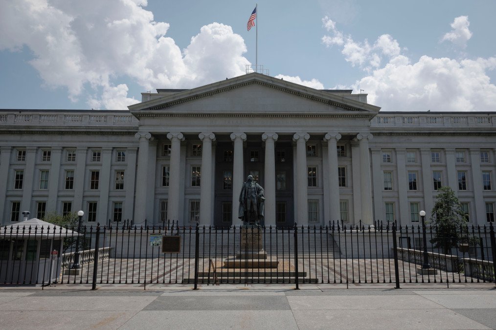 The US Treasury building in Washington, DC, US, on June 29, 2025. (Source: Getty Images)