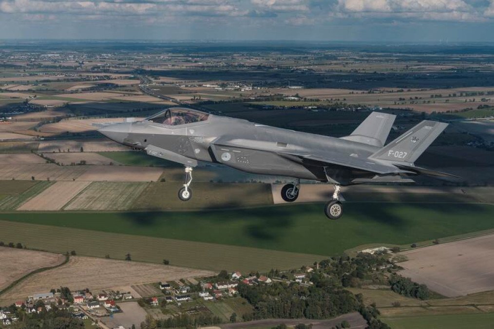 Royal Netherlands Air Force F-35 Scores First Russian Drone Kill During Mission in Poland Dutch Air Force F-35A fighter jet.