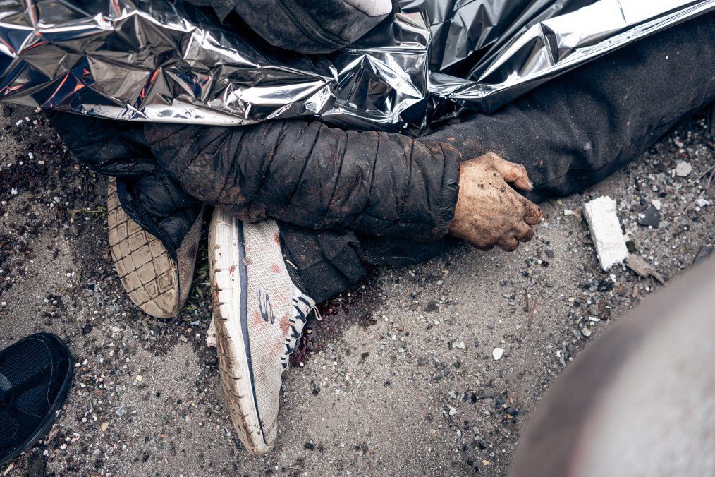 Bodies of civilians killed in a Russian ballistic missile strike in central Sumy, Ukraine, on April 13, 2025. (Source: Getty Images) Bodies of civilians killed in a Russian ballistic missile strike in central Sumy, Ukraine, on April 13, 2025. (Source: Getty Images)