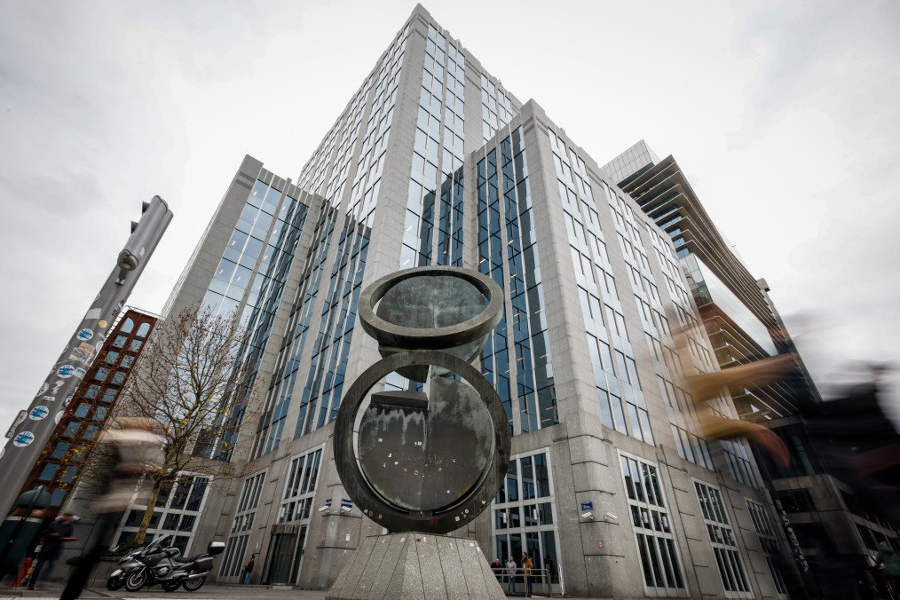 The headquarters of Euroclear in Brussels, Belgium, on December 3, 2025. (Source: Getty Images)