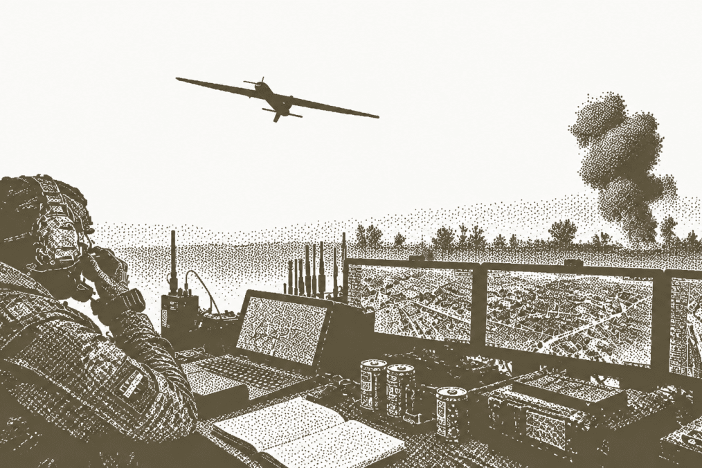 Illustration of a Russian drone command post targeted by Ukrainian forces. (Source: General Staff of Ukraine) Illustration of a Russian drone command post targeted by Ukrainian forces. (Source: General Staff of Ukraine)