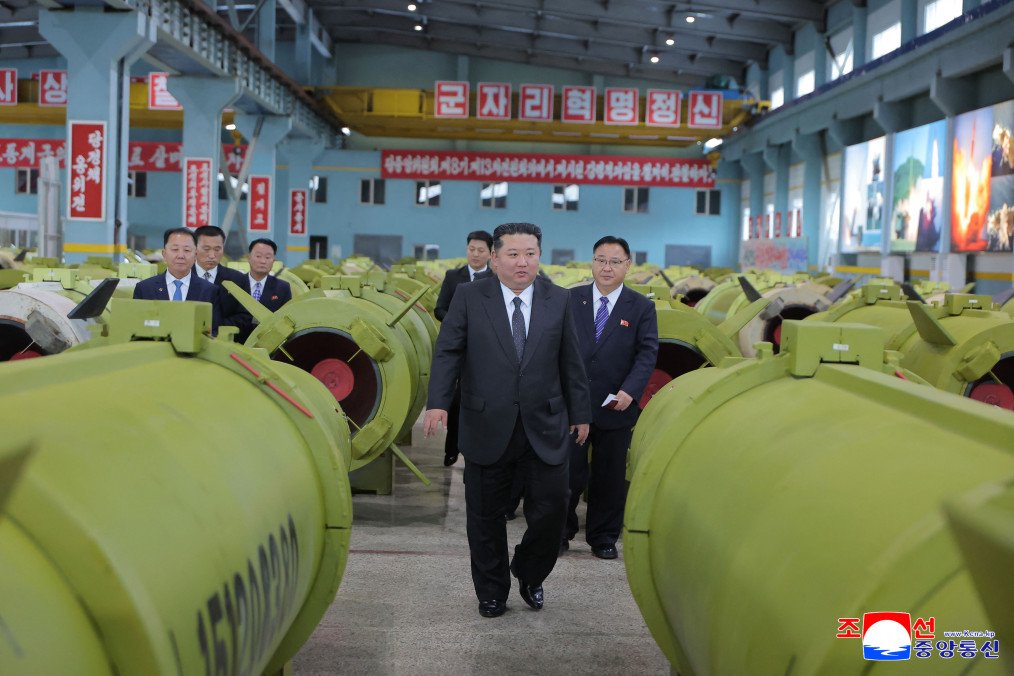 North Korean leader Kim Jong Un visiting major munitions industry enterprises to acquaint himself with the missile and shell production at an undisclosed place in North Korea on December 26, 2025. (Source: Getty Images) North Korean leader Kim Jong Un visiting major munitions industry enterprises to acquaint himself with the missile and shell production at an undisclosed place in North Korea on December 26, 2025. (Source: Getty Images)