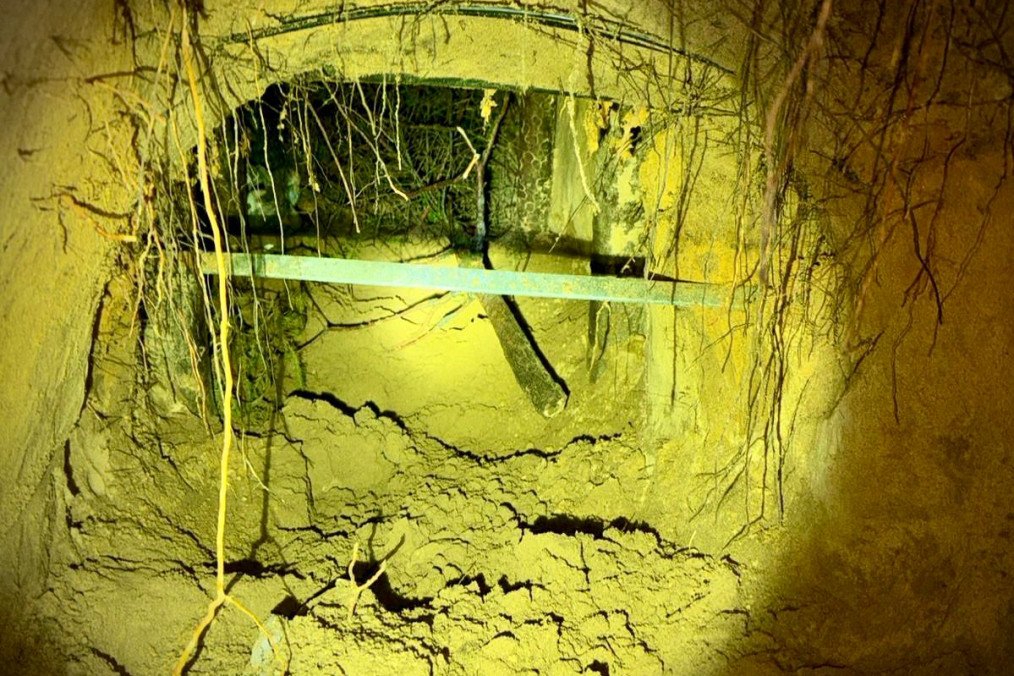 A reinforced tunnel on the Polish-Belarusian border featuring Middle Eastern-style engineering used for hybrid warfare. (Source: Straż Graniczna) A reinforced tunnel on the Polish-Belarusian border featuring Middle Eastern-style engineering used for hybrid warfare. (Source: Straż Graniczna)