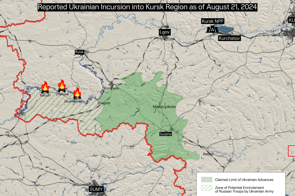 Russian Troops Reportedly Encircled in Kursk Region, Russia