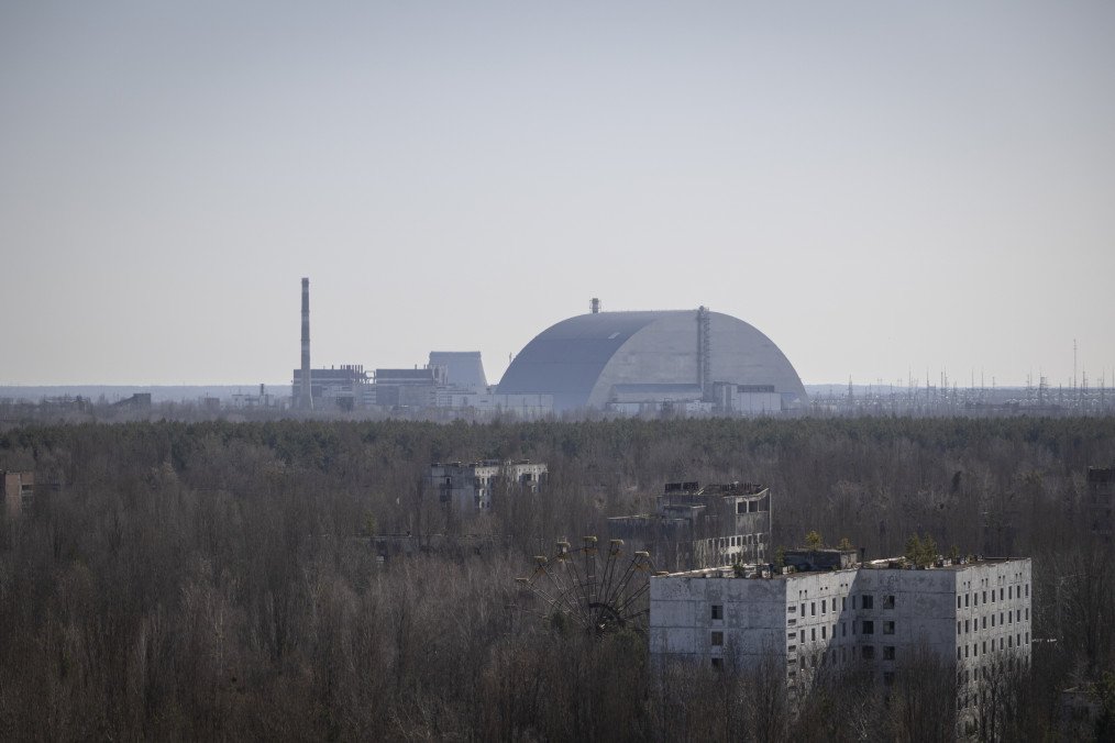 A general view shows the current state of the 30-kilometer Chernobyl Exclusion Zone on March 16, 2026. (Source: Getty Images)