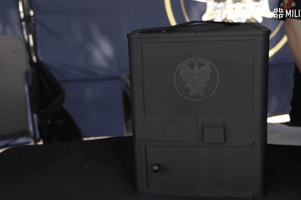 The D-JACK system developed by Ukrainian company Contra-drone to disrupt control links between FPV drones and their operators. (Source: Militarnyi)