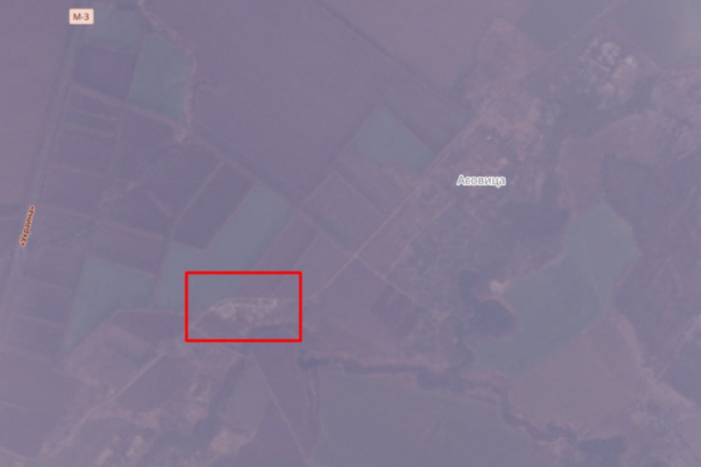 A new launch site for strike drones near the village of Asovytsia in Russia’s Bryansk region, December 14, 2025. (Source: Copernicus)