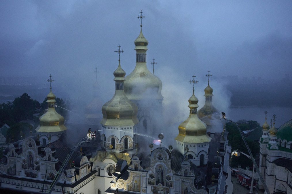 The aftermath of Russian attack on Kyiv Pechersk Lavra on June 15, 2026. (Source: Joshua Olley/UNITED24 Media)