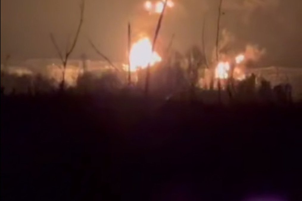 Drone Strike Hits Oil Depot in Russia's Voronezh Region, Causing Major Fire