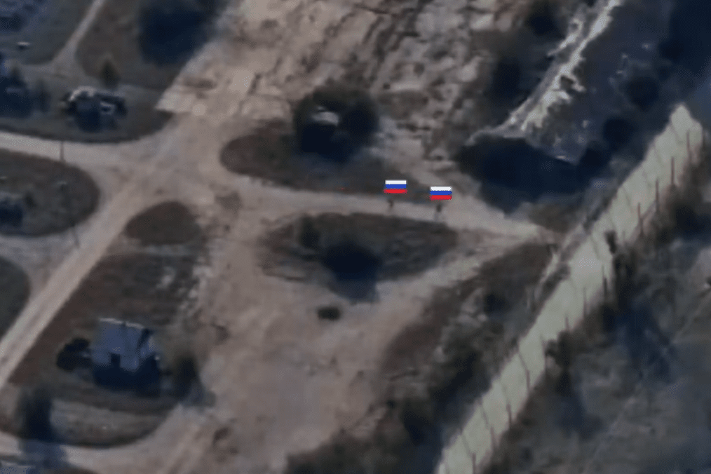 “Russian soldiers” in Oskil, Kharkiv region, approximately 12km behind the frontline. “Russian soldiers” in Oskil, Kharkiv region, approximately 12km behind the frontline.
