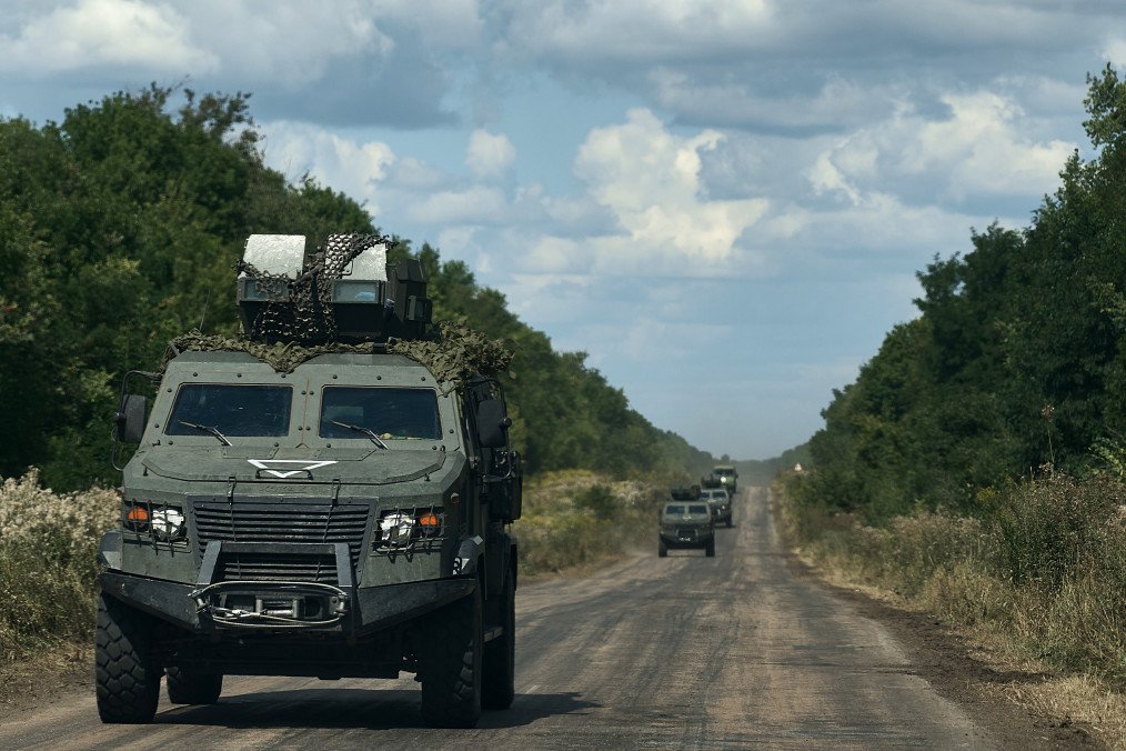 A Ukrainian Roshel Senator armored vehicle travels toward the Russian border in Ukraine’s Sumy region on August 15, 2024. (Source: Getty Images) A Ukrainian Roshel Senator armored vehicle travels toward the Russian border in Ukraine’s Sumy region on August 15, 2024. (Source: Getty Images)