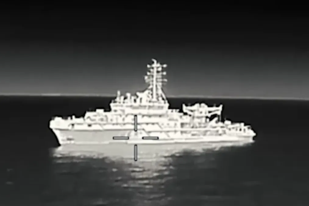 One of Only Four: Ukraine Sinks $60M Russian Support Vessel in Black Sea Raid