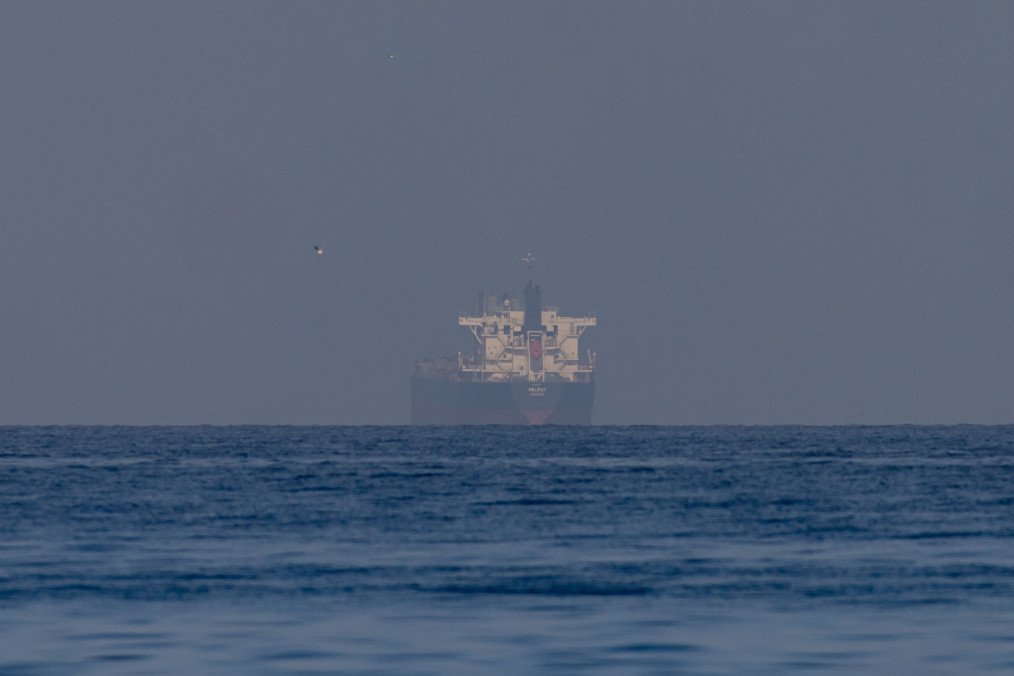Bulk Carrier, Belray, in the Gulf, near the Strait of Hormuz. (Source: Getty Images)