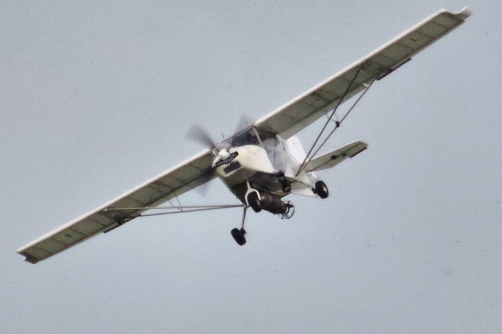 Ukrainian E-300 SkyRanger drone carrying an OFAB-250 bomb. (Source: Maks_NAFO_FELLA/X)
