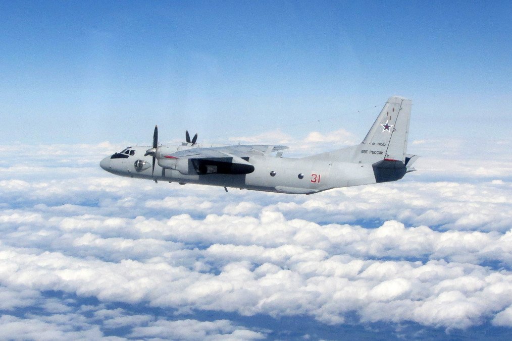 Illustrative image. Russian An-26 intercepted by a British Typhoon over the Baltic in July 2015. (Source: Wikimedia)