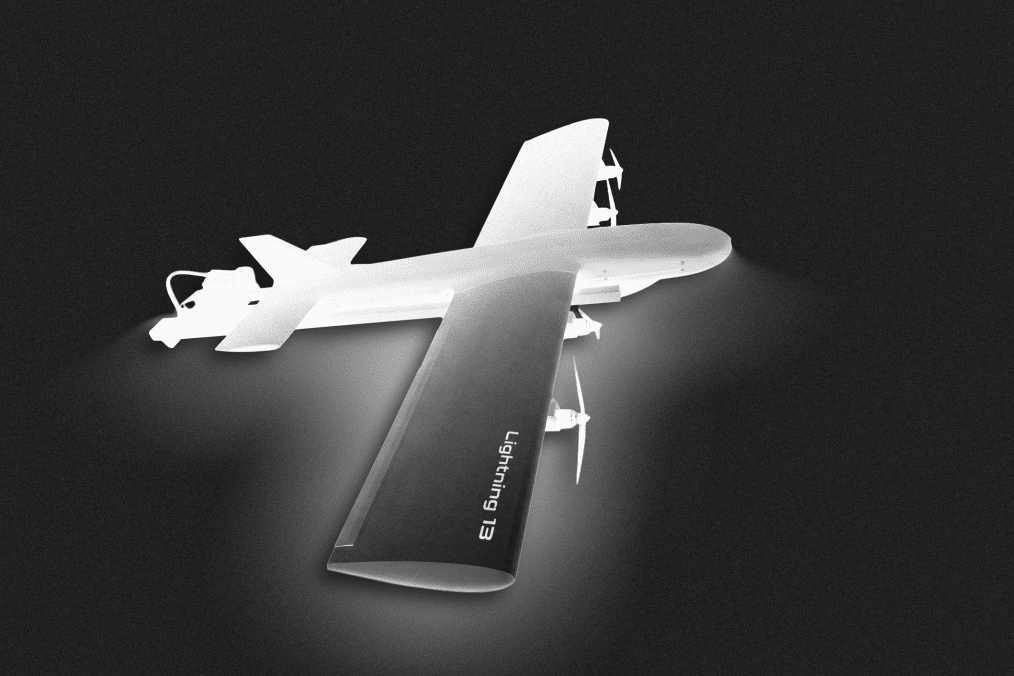Illustration of Russian Molniya-13 reconnaissance drone. (Source: Oleksandr Manukians/UNITED24 Media)
