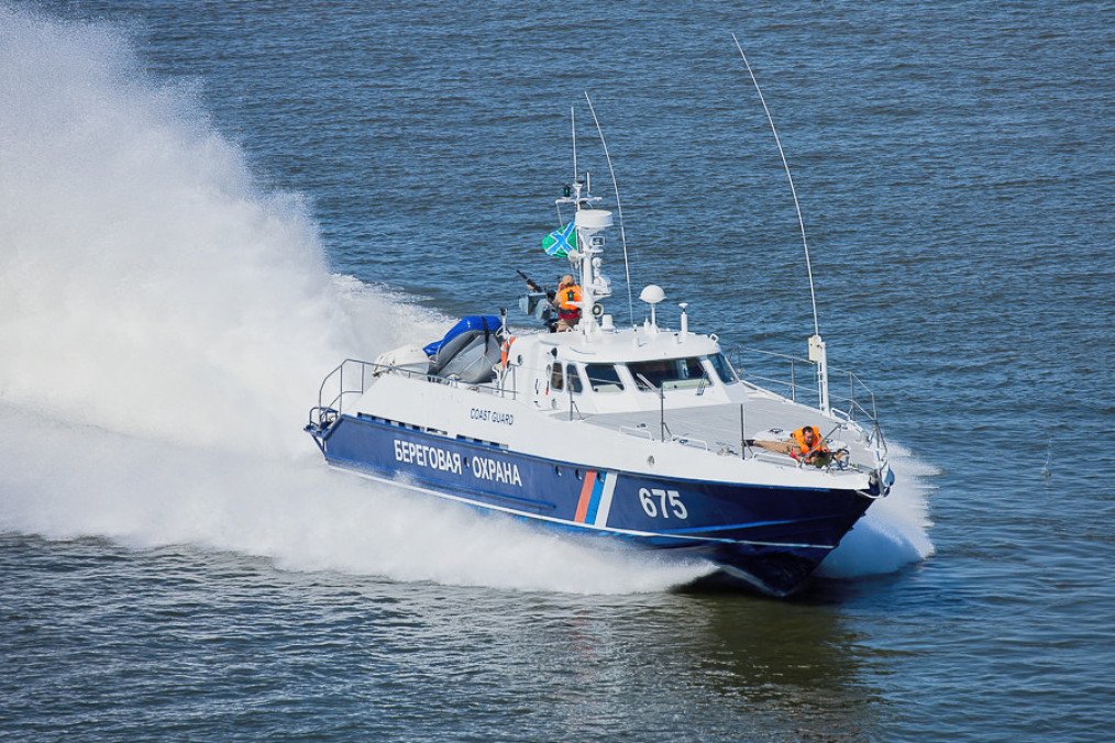Russian Project 12150 Mangust patrol boat PSKA-617 in Astrakhan. Russian Project 12150 Mangust patrol boat PSKA-617 in Astrakhan.
