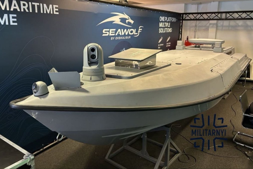 Ukrainian Unveils "Seawolf" Naval Drone for Asymmetric Warfare at DEFEA 2025 Ukrainian Unveils "Seawolf" Naval Drone for Asymmetric Warfare at DEFEA 2025