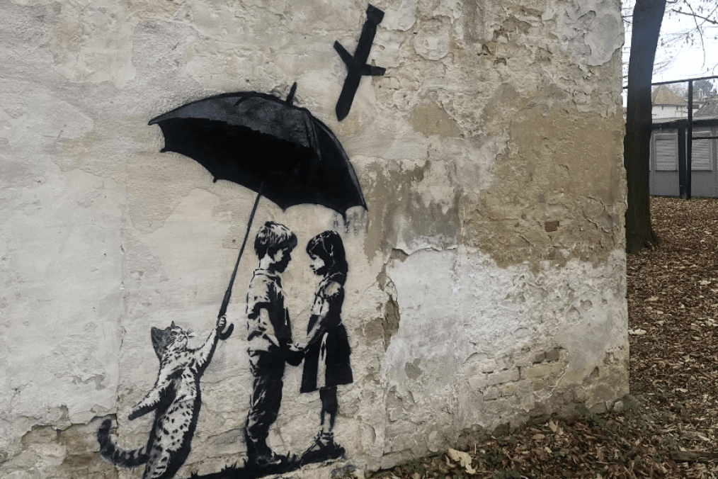 Graffiti on the wall in Lviv, Ukraine on November 8, 2025. (Source: Severyn Khobzey/Instagram)