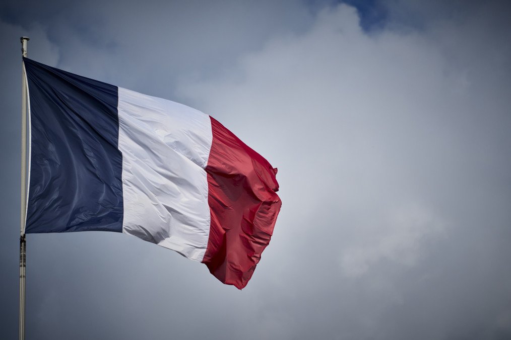 A French flag on October 11, 2024, in Paris, France.
