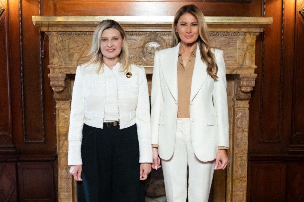 Olena Zelenska and Melania Trump Discuss Protecting Children Affected by War in Ukraine