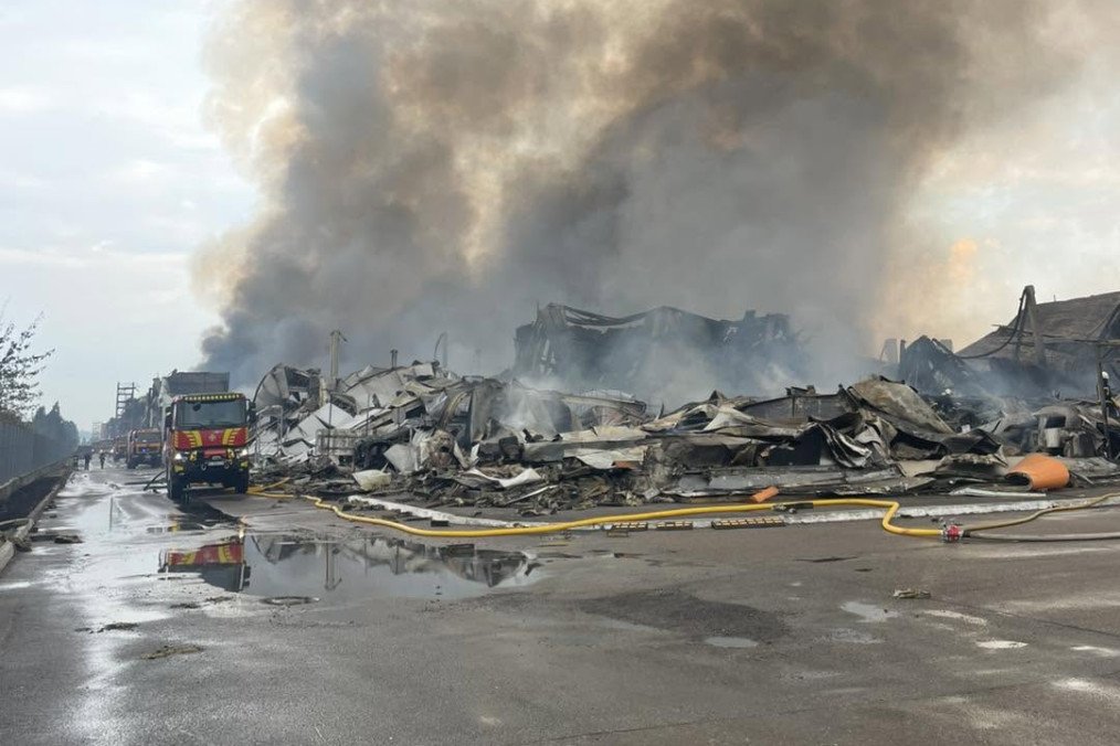 A warehouse operated by Delta Plus Ukraine was destroyed following a Russian strike. (Source: Delta Plus Ukraine)