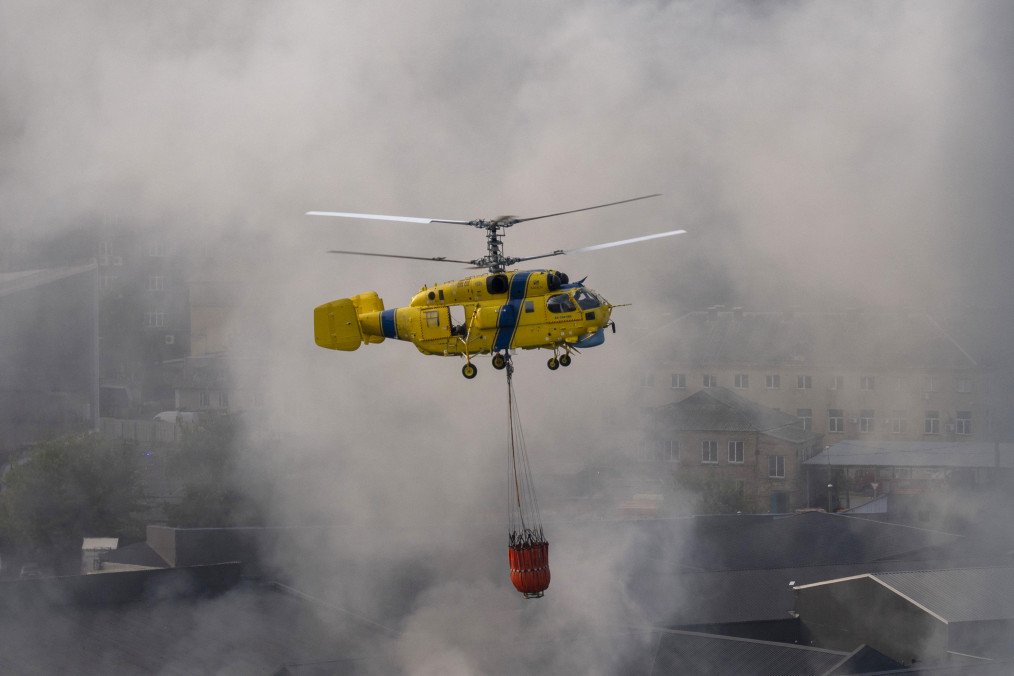 Kyiv Deploys Portuguese Ka-32 Helicopter After Russian Drones Set City Ablaze Kyiv Deploys Portuguese Ka-32 Helicopter After Russian Drones Set City Ablaze