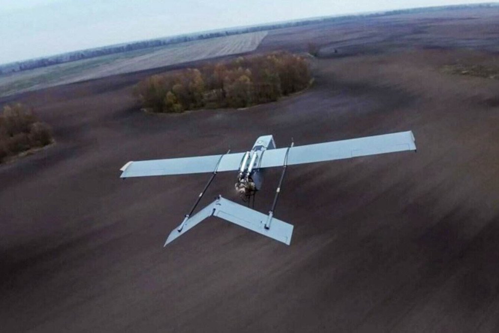 Ukraine’s FP-1 long-range strike drone in flight. (Source: Fire Point)