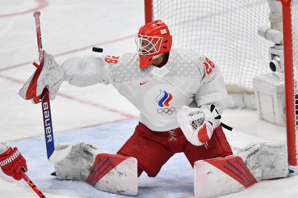 Russian goalkeeper Ivan Fedotov on Day 16 of the Beijing 2022 Winter Olympic Games at National Indoor Stadium on February 20, 2022 in Beijing, China. Illustratice image. (Photo: Getty Images)