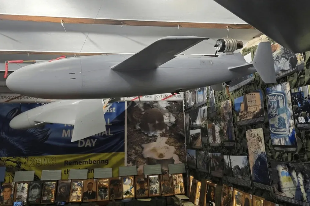 A Ukrainian BARS jet-powered strike drone. (Source: Facebook/National Defense University of Ukraine's Museum of the Russian-Ukrainian War)