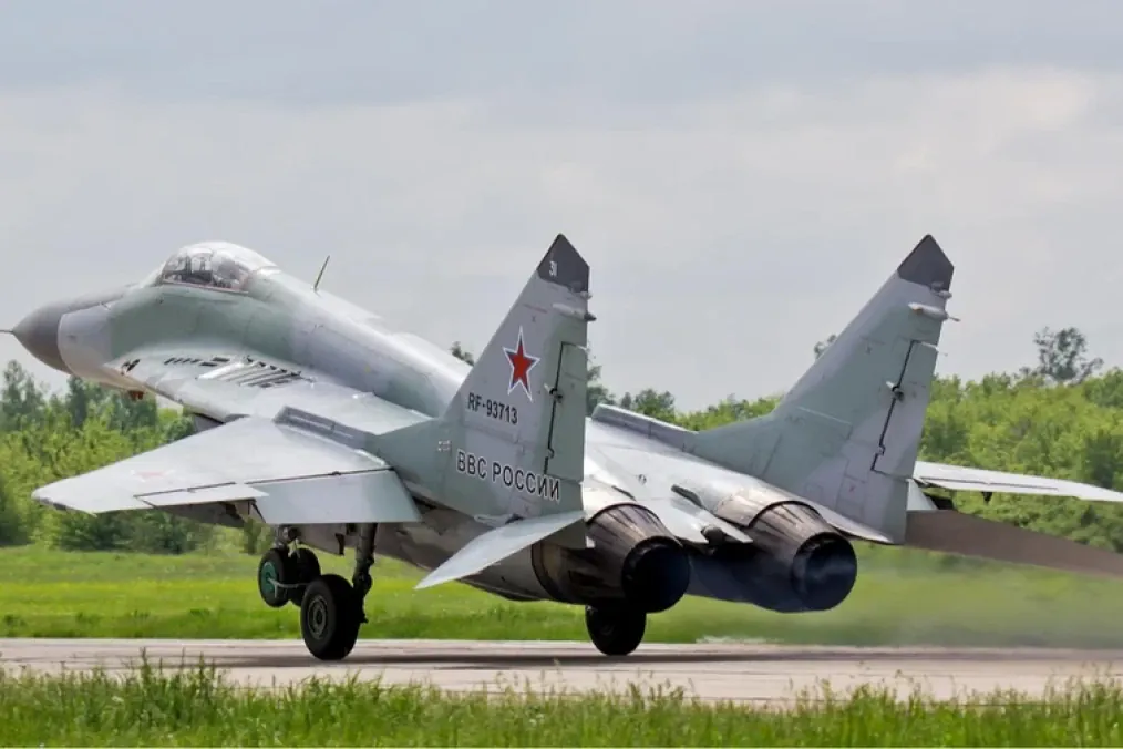 A Russian MiG-29 fighter jet on a runway. Illustrative photo. (Source: Oboronka)