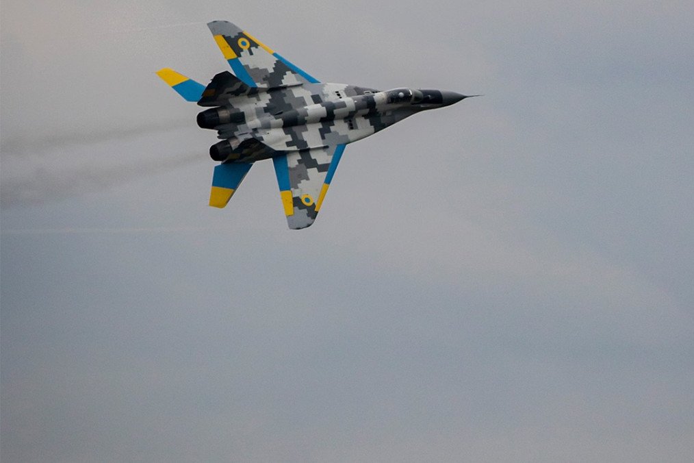 Un MiG-29 de las Fuerzas Armadas de Ucrania. (Fuente: KpsZSU/X)