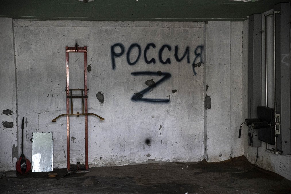 A view of damage at a police station where the detainees were tortured and ill-treated by the Russian forces in Kherson city center, November 16, 2022. A view of damage at a police station where the detainees were tortured and ill-treated by the Russian forces in Kherson city center, November 16, 2022.