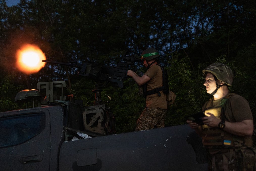 Khartiia Brigade service members. (Source: Getty Images)