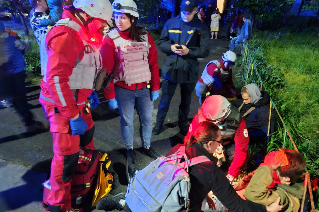Russian Drone Strike Hits Kyiv Mall and Homes, Injures 11 Including Children Russian Drone Strike Hits Kyiv Mall and Homes, Injures 11 Including Children