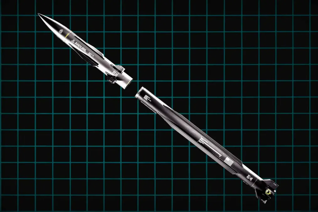 Anduril Industries Steelfin interceptor missile.