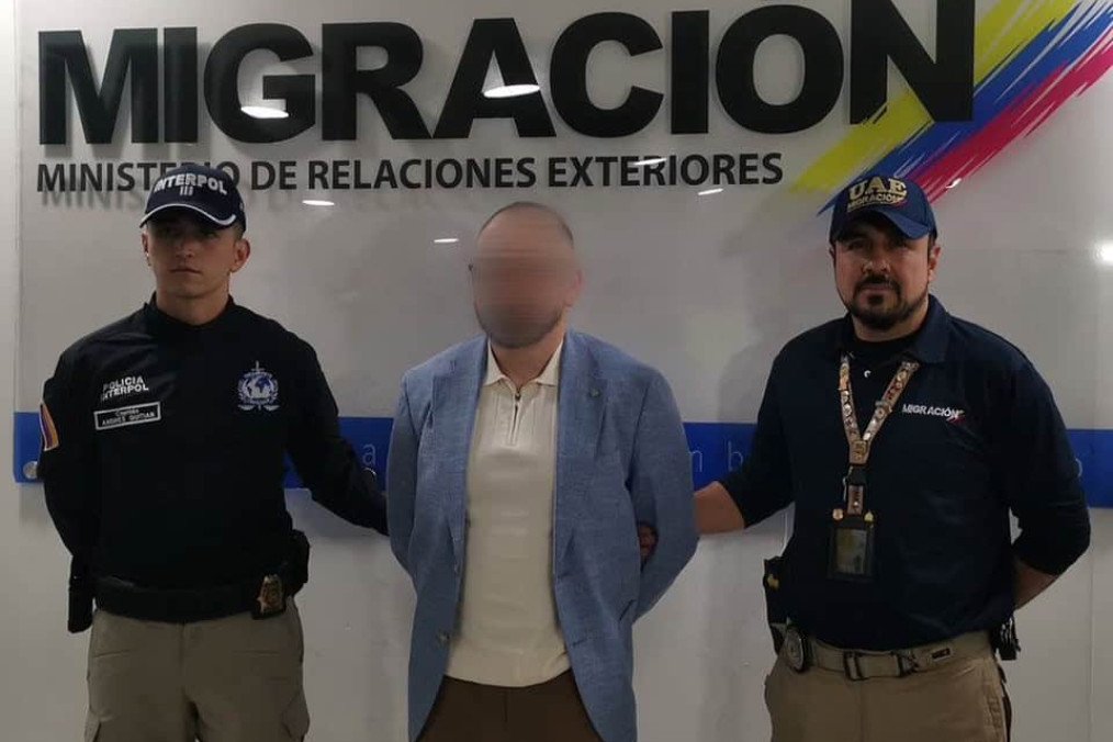 Russian operative Denis Alimov is detained in Colombia. (Source: Colombian Immigration Service)