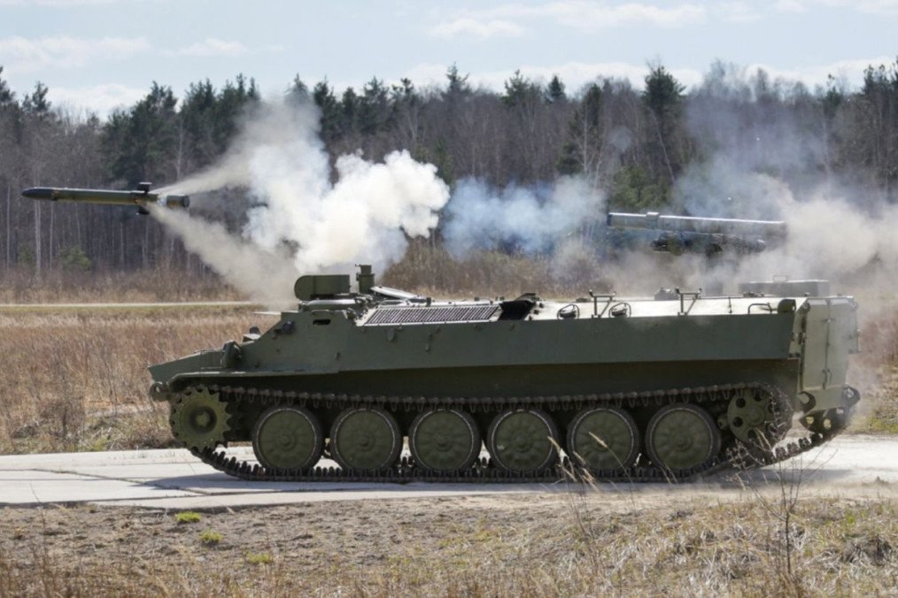A Russian 9P149 Shturm-S anti-tank missile carrier during a test launch. Russia is now reportedly converting these vehicles into improvised armored personnel carriers. (Photo: Open sources) A Russian 9P149 Shturm-S anti-tank missile carrier during a test launch. Russia is now reportedly converting these vehicles into improvised armored personnel carriers. (Photo: Open sources)