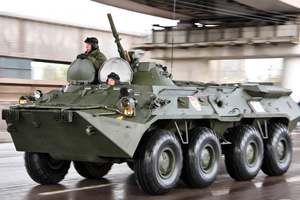 Russian BTR-80 during Victory Day celebrations in Moscow. (Source: Wikipedia) Russian BTR-80 during Victory Day celebrations in Moscow. (Source: Wikipedia)