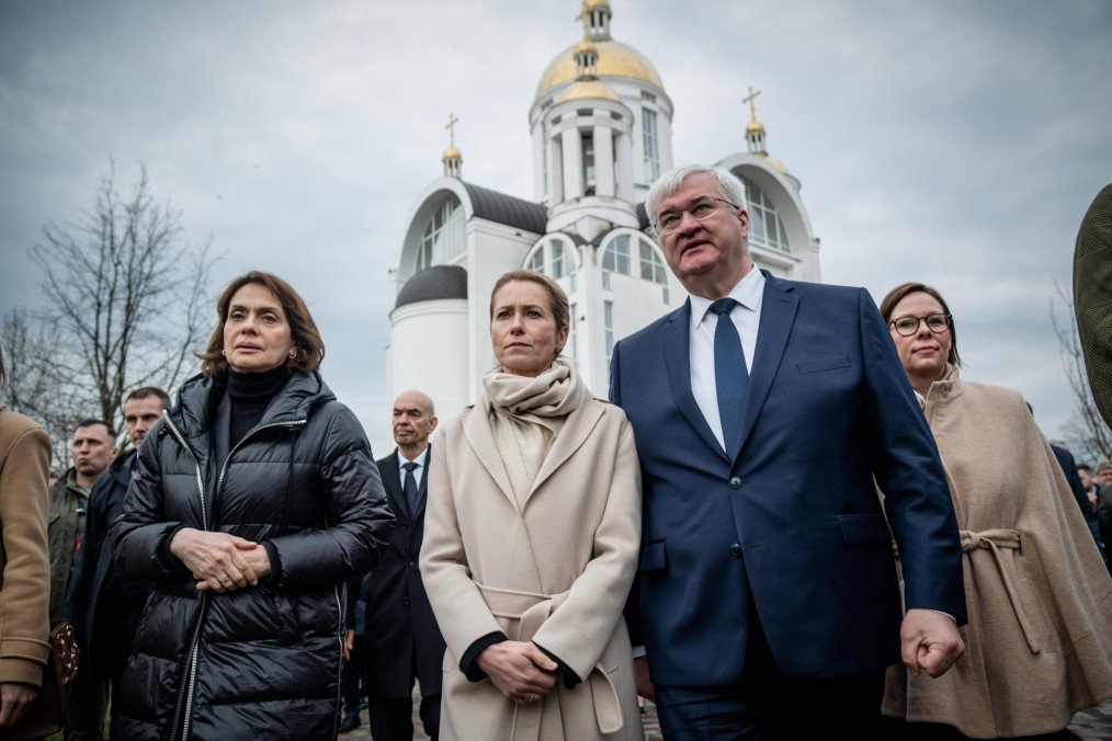 Ukrainian FM Andriy Sybiha and EU High Representative Kaja Kallas stand solemnly before the Church of St. Andrew in Bucha, Ukraine. (Source: Andriy Sybiha) Ukrainian FM Andriy Sybiha and EU High Representative Kaja Kallas stand solemnly before the Church of St. Andrew in Bucha, Ukraine. (Source: Andriy Sybiha)