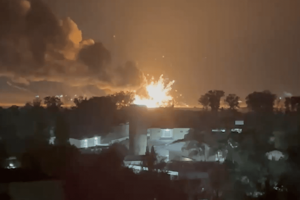 A fire burns at the Slavneft-YANOS oil refinery in Yaroslavl following an overnight Ukrainian attack on September 17, 2026. (Source: Ukrainian President Volodymyr Zelenskyy/X) A fire burns at the Slavneft-YANOS oil refinery in Yaroslavl following an overnight Ukrainian attack on September 17, 2026. (Source: Ukrainian President Volodymyr Zelenskyy/X)