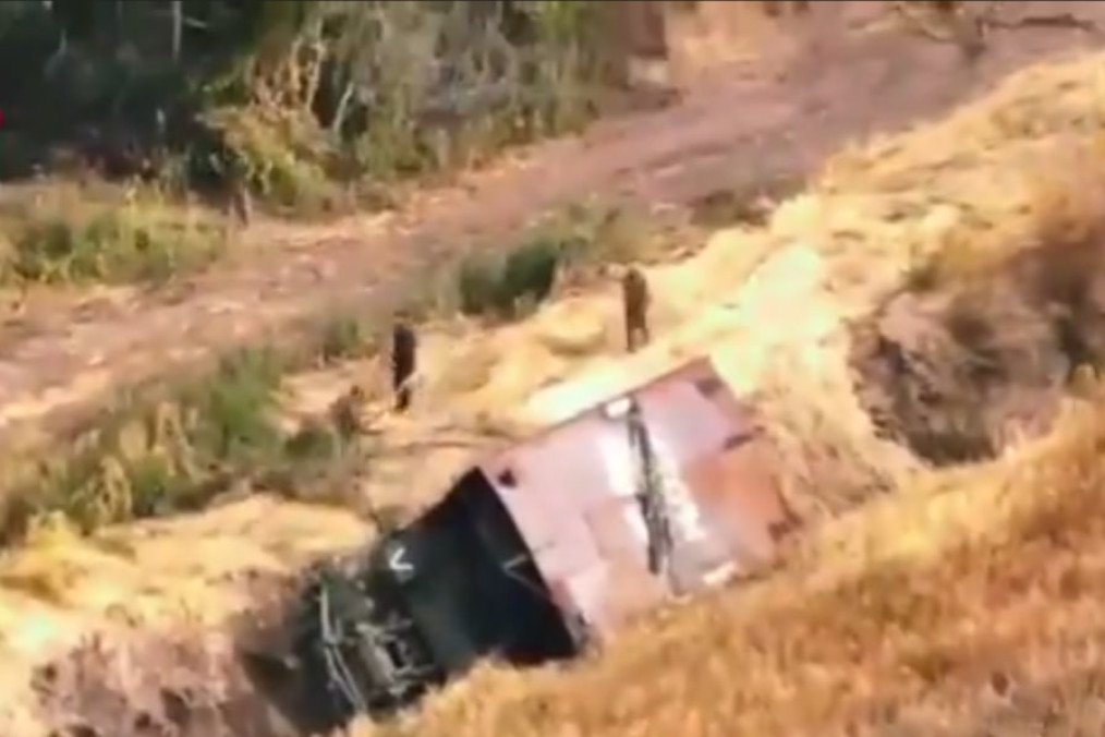 Russian Tanks Spotted Trapped in Their Own Defense Lines in Kursk Region