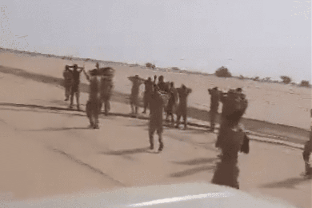 Captured Malian soldiers are escorted by armed fighters following an ambush near Gao in northern Mali. (Photo: Open source) Captured Malian soldiers are escorted by armed fighters following an ambush near Gao in northern Mali. (Photo: Open source)
